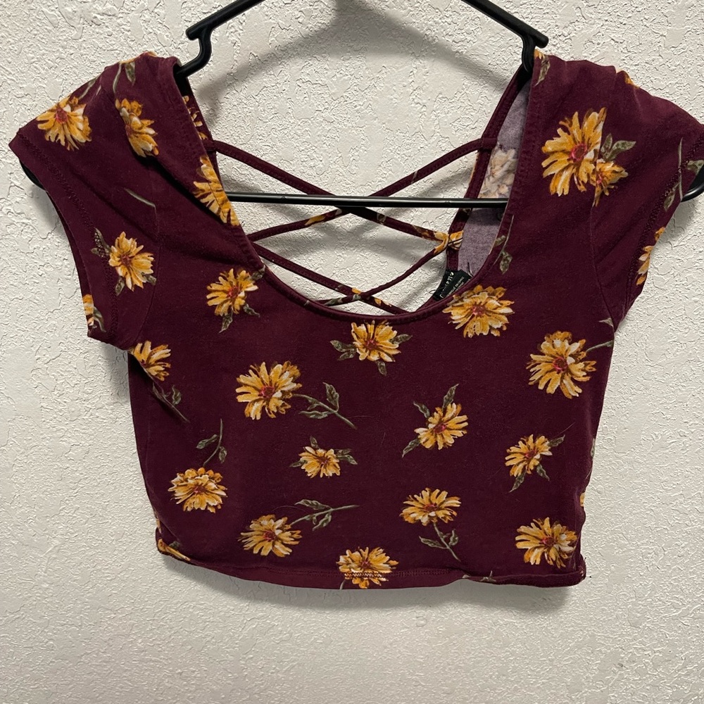 Sunflower crop top